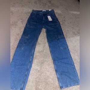 Band new with tags Authentic mango jeans wide cut size US 2